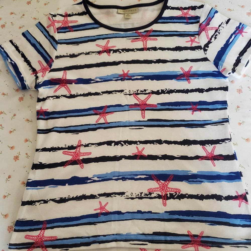 APPLESEED'S "STAR FISH" S/S/ TOP-NWOT - Picture 3 of 6